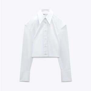 BNWT Zara Poplin Shirt Sz S